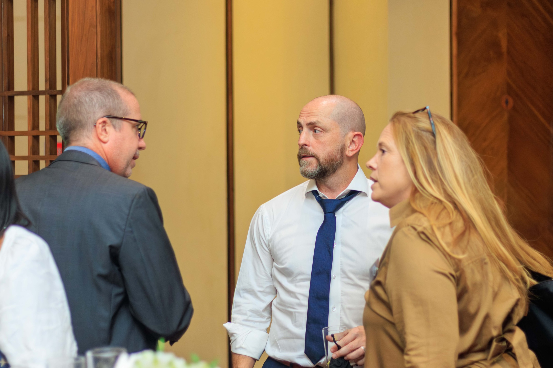 Guests in conversation at a Chamber networking event